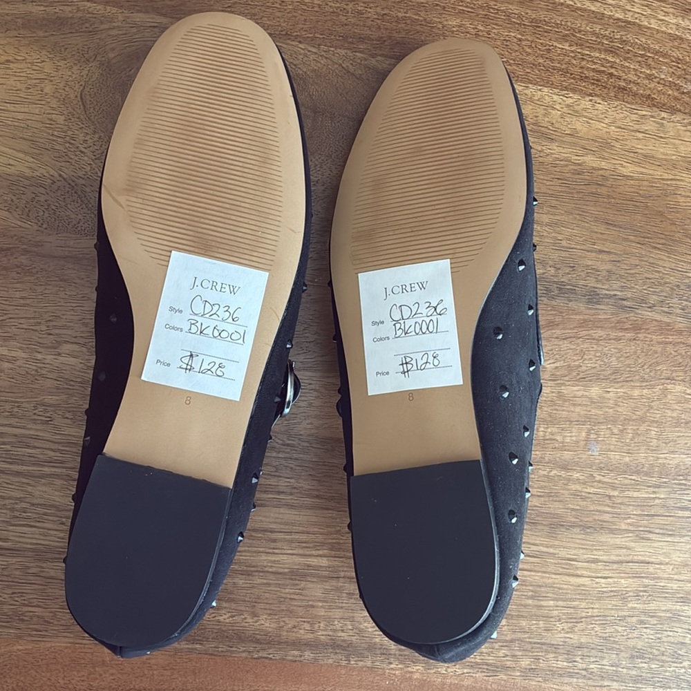 J. Crew Black Studded Mary Jane Flats - Picture 3 of 6
